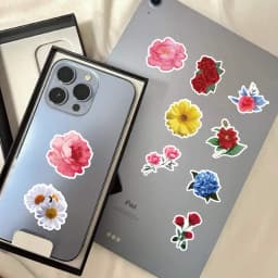 30/60/180 Flowers Stickers Cartoon Cute Decals Toy Stationery Guitar Phone Bicycle Laptop Luggage Car Graffiti Kids Sticker