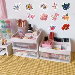 30/60/180 Flowers Stickers Cartoon Cute Decals Toy Stationery Guitar Phone Bicycle Laptop Luggage Car Graffiti Kids Sticker