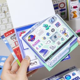 Colorful Market Theme Die-Cut Stickers Book 20 Pcs for DIY Decorative Scrapbook Phone Case Collage Aesthetic Stationery Stickers