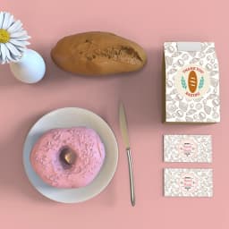 100-500pcs Kraft Paper Handmade with Love Stickers Thank You Sticker for Baking Packaging Envelope Seals Small Business Stickers