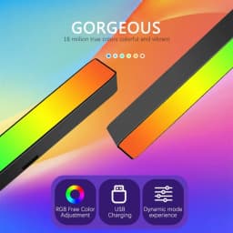 Smart Tuya RGB Gaming Atmosphere Light WIFI TV Game Computer Desktop Decor Desk Lamp App Remote Control Car Music Rhythm Light