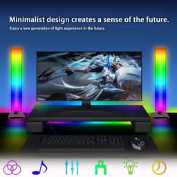 Smart Tuya RGB Gaming Atmosphere Light WIFI TV Game Computer Desktop Decor Desk Lamp App Remote Control Car Music Rhythm Light