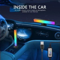 Smart Tuya RGB Gaming Atmosphere Light WIFI TV Game Computer Desktop Decor Desk Lamp App Remote Control Car Music Rhythm Light