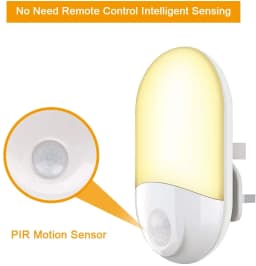 LED Night Light Infrared Control Body Motion Sensor Auto On/Off Wall Lamp For Baby Kids Bedroom Socket EU/US /UK Plug 90-260V