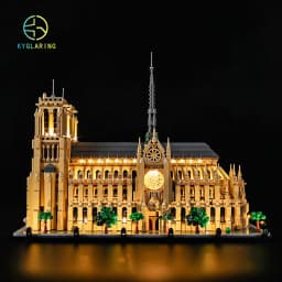 Led Light Kit For Architecture 21061 Notre-Dame de Paris Building Blocks (Only Light Kit Included)