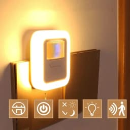 Led Smart Night Light Motion Sound Sensor Night Light Brightness Adjustment Night Light Bedroom Lamp Staircase Decorative Lamps