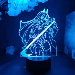 Colorful Anime Figure Nightlight Power 3D Lamp Denji Manga Lights Cute Makima Lighting Decoration Lamps for Bedroom Xmas Gift