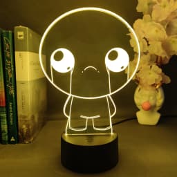 Hot Game The Binding of Isaac Rebirth 3D LED Night Light Indoor Bedroom Decoration Birthday Gift for Friend Isaac Neon Lava Lamp