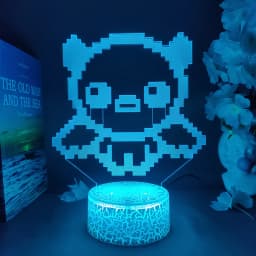 Hot Game The Binding of Isaac Rebirth 3D LED Night Light Indoor Bedroom Decoration Birthday Gift for Friend Isaac Neon Lava Lamp