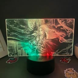 Game Castlevania Figure Alucard Colorful Two Tone Acrylic Nightlights Bedroom Decor Birthday Gift For Kids 3D LED Neon Lava Lamp