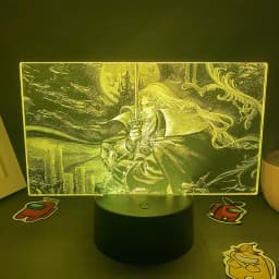 Game Castlevania Figure Alucard Colorful Two Tone Acrylic Nightlights Bedroom Decor Birthday Gift For Kids 3D LED Neon Lava Lamp