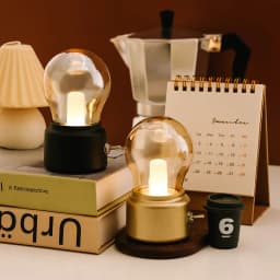 Creative led retro rechargeable night light USB rechargeable bedside bedroom Mini dormitory table light bulb atmosphere light