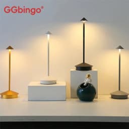 GGbingo Type-C Rechargeable Table Lamp Creative Touch Led Light Coffee Room Decor Table Lamp Lampada Decorative Desk Lamp