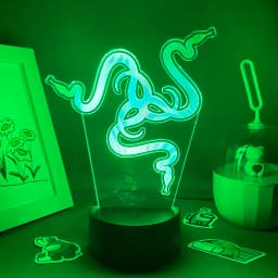 Hot Game Razer Logo 3D Led Neon Night Light Birthday Toys Gift For Raser Gamer Boyfriend Kid BedRoom Table Decor Razer Lava Lamp
