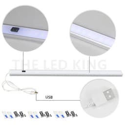 LED Under Cabinet Light PIR Motion Sensor Cabinet Closet Lamp 20/30 /50CM USB Led Night Lights For Kitchen Wardrob