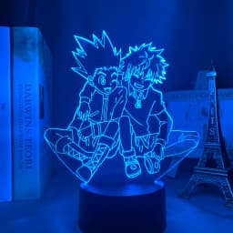 Acrylic 3d Lamp Anime Hunter X Hunter Killua and Gon for Bedroom Decor Nightlight Birthday Gift Led Night Light Manga Hxh Killua