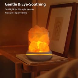 Aroma Lamps Natural Himalayan Salt Lamp USB Pink Salt Rocks Lamp Multi-Color Romantic Night Light for Original Birthday Gifts