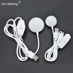 USB Mini Dormitory Night Light for Kids Children Reading Portable Magnet LED Bedroom Wall Lamp Outdoor Campping Emergency Bulb