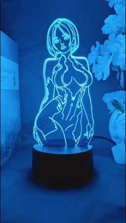Cortana Halo 4 Game Aesthetic Lamp Desktop Decorative Nightlight for Gamers Room Cool Gift LED Color Changing Setup