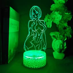 Cortana Halo 4 Game Aesthetic Lamp Desktop Decorative Nightlight for Gamers Room Cool Gift LED Color Changing Setup