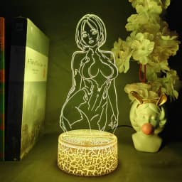 Cortana Halo 4 Game Aesthetic Lamp Desktop Decorative Nightlight for Gamers Room Cool Gift LED Color Changing Setup