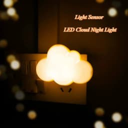 Sensor LED Night Light EU/US Plug-in Cute Cloud Night Lights For Kids Adults Bedroom Bedhead Hallway Dream Lighting Night Lamp