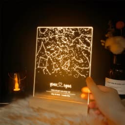 Personalized Constellation Chart Lamp Customized Bedroom NightLight for Couples MOM DAD LOVE Family Birthday Day Souvenirs Gift