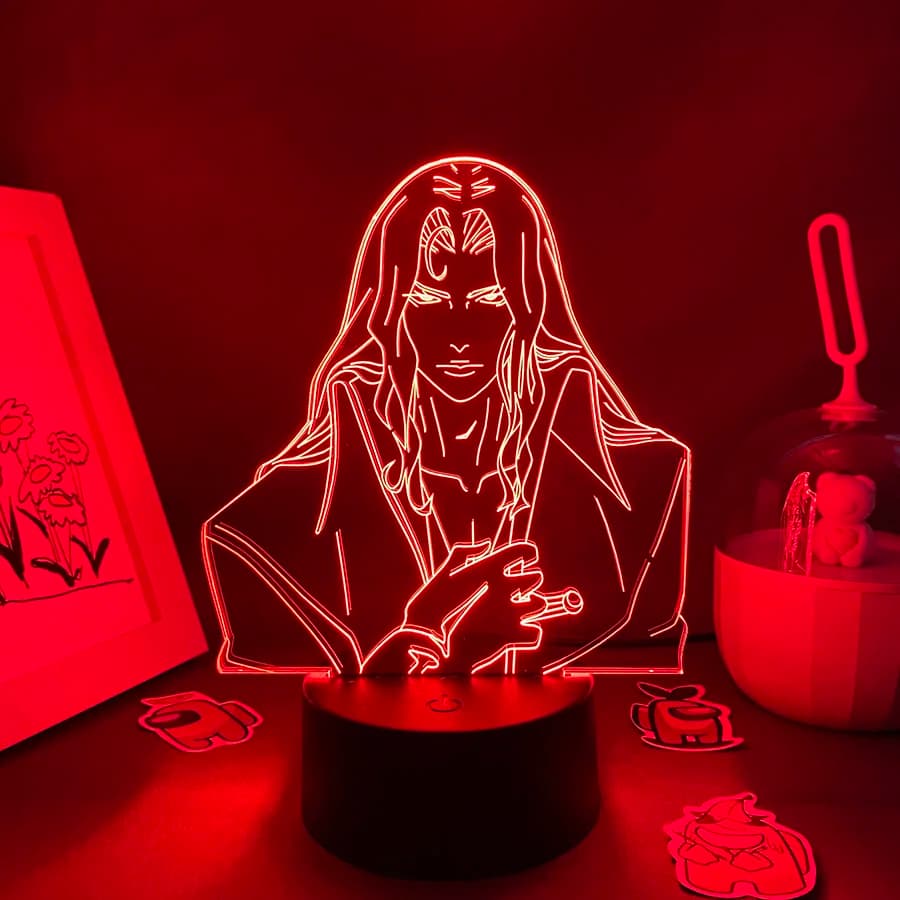 Game Castlevania Figure Alucard 3D LED Neon Night Lights Cool Birthday Gifts For Friend Woman Bedroom Decor Alucard Lava Lamps