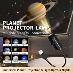 USB Projector Light Halloween Moon Lamp Christmas Holiday Night Light Rotatable Scenes Projector for Wall Ceiling Decor Lighting