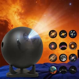 Starry Sky Planetarium Projector Lamp Galaxy Projectors With 12 Planetary Discs, 360° Rotating Nebula Lamps for Kids and Adults