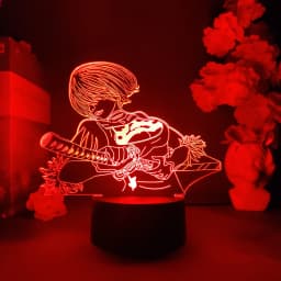 Nierr Figure Lighting RGB Lamp Cool Gaming Room Decorative Night Light Bedroom Bedside Table Lamps LED 5v USB Powered 2B YoRHa