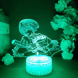 Nierr Figure Lighting RGB Lamp Cool Gaming Room Decorative Night Light Bedroom Bedside Table Lamps LED 5v USB Powered 2B YoRHa