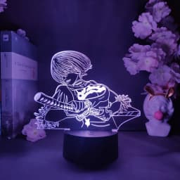 Nierr Figure Lighting RGB Lamp Cool Gaming Room Decorative Night Light Bedroom Bedside Table Lamps LED 5v USB Powered 2B YoRHa