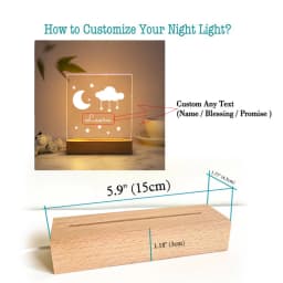 Drop Shipping Personalized Nightlight USB LED Customized Name 3D Lamp Decoration Bedroom Toys Birthday For Baby Children Gift