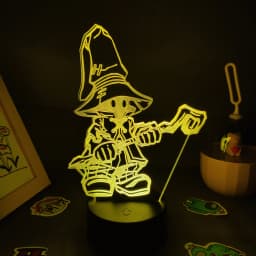 Final Fantasy Game Figure Vivi Ornitier Lava Lamp 3D Led RGB Battery Changing Night Lights Gaming Room Table Colorful Decoration