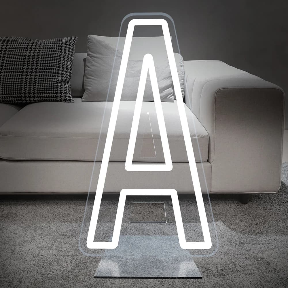 76cm Large Light up Letter Sign 26 Alphabet Stand up Lighting for Wedding Birthday Party Home Bar Decor