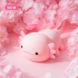 Axolotl Night Light, Dimmable Silicone Animal Nursery Nightlight,Kawaii Rechargeable Bedside Touch Lamp,Baby Room Decor