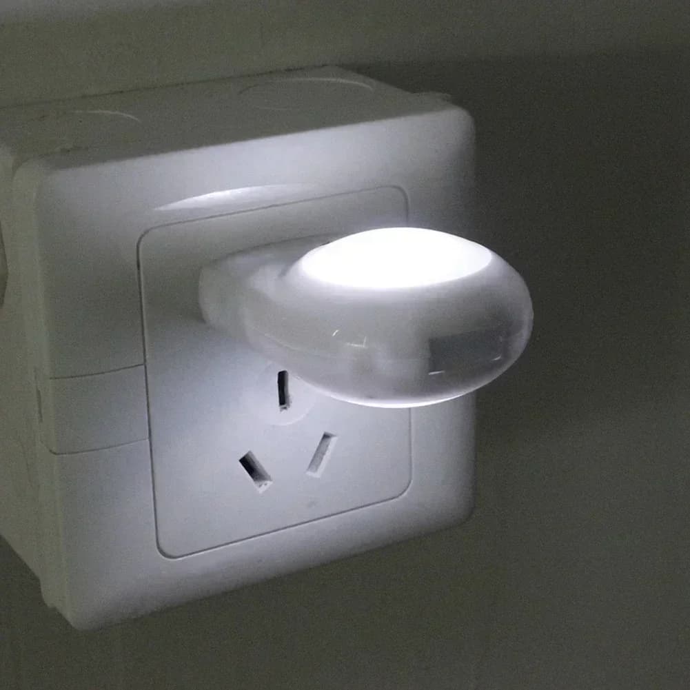 Mini Auto Night Lamp Wall Lamp for Baby Kids Bedroom EU Plug Mini Led Light Switch Socket Snail Night Light Sensor Control Light