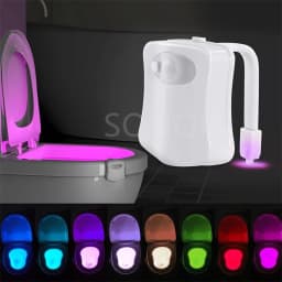 Smart PIR Motion Sensor Night Light Toilet Light Waterproof Toilet Seat For Toilet Bowl Backlight WC Lighting LED Luminaria Lamp