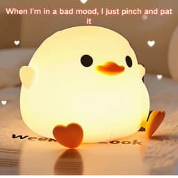 Cute DoDo Duck LED Night Light Touch-Sensitive Rechargeable Silicone Bedside Lamp for Nursery And Bedroom