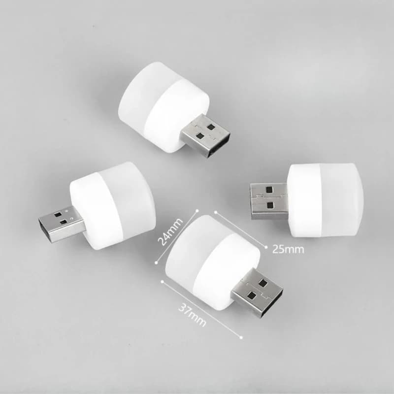 3/5Pcs Mini USB Night Light Warm White Eye Protection Book Reading Light-USB Plug Computer Mobile Power Charging LED Night Lamp