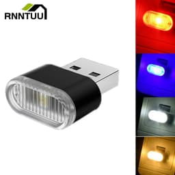 RnnTuu LED Car USB Atmosphere Lamp Roof Star Light Interior Starry Laser Projector Lights Auto Decoration Lighting Night Lights