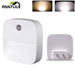 LED Night Light Wireless Light control Sensor Dusk-to-Dawn Night Lights For Baby Kids Bedside Bedroom Corridor Lamp EU US Plug