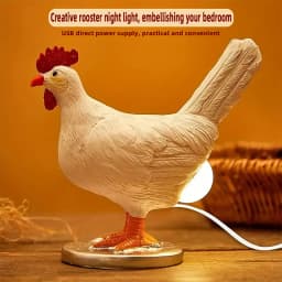 LED Night Lights Funny Animal Chick Light Easter Carnival Party Ornaments Children's Gifts Home Decoration Chicken Night Lamp