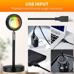 16 Colors RGB Photography Sunset Lamp Led Usb Projector Night Light Remote Neon Bedroom Home Coffee Store Wall Decoration Gift