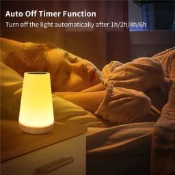 GGbingo USB Touch Control LED Night Light 13 Colors Dimmable Bedside Table Lamp with Remote for Bedroom Camping Decor
