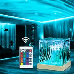 16 Colors RGB Aurora Crystal Light Touch&Remote Control USB LED Night Light Projector Dimmable for Party Home Office Decor Lamp
