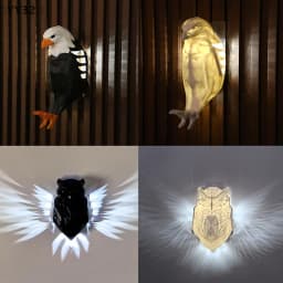Wall Mount Eagle Night Light Owl Eagle Shape Cool Wall Decor Lamp Decorative Animal Lamp For Bedroom Living Room 〔YY32〕