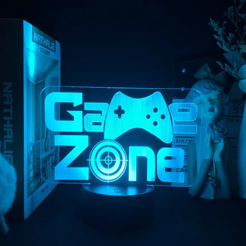 Gaming Room Decor Fancy Lighting Luces Habitacion Game Over Setup Chambre Decoration Luz LED Lamp RGB Gamer Night Light Gift