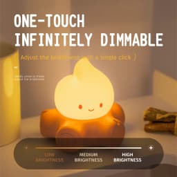 Campfire Night Lights Creative Bedside Room Decoration Atmosphere LED Light Desk Lamp Nightlight for Kid Christmas Birthday Gift